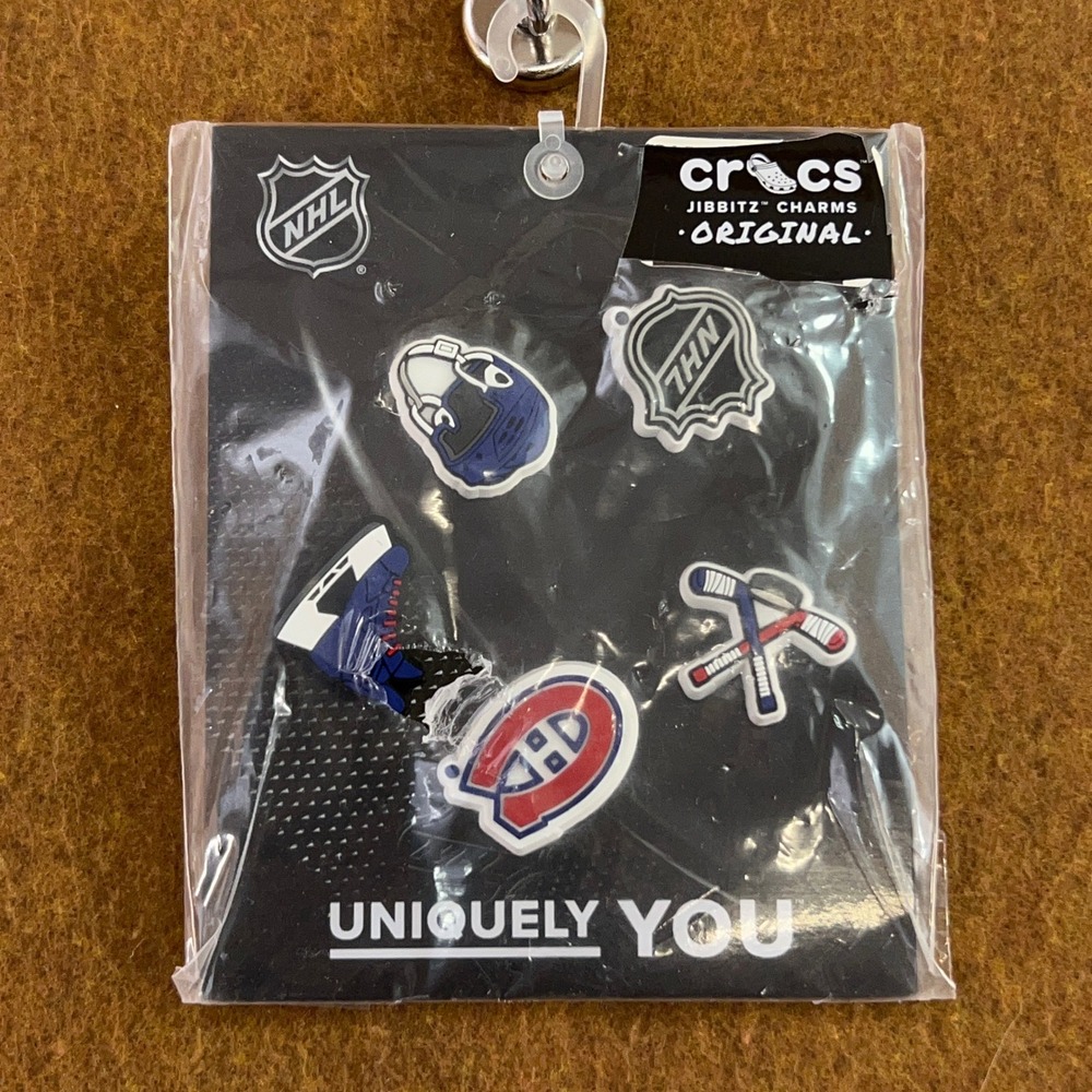 Crocs Unisex OS Multicolor NHL Montreal Canadiens 5-Pack Jibbitz Charms